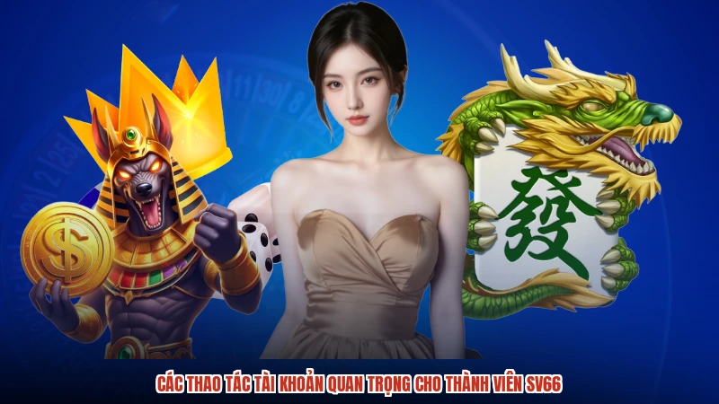 Các thao tác tài khoản quan trọng cho thành viên SV66
